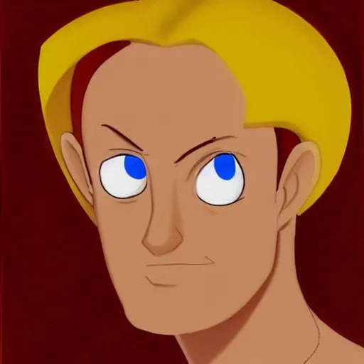 Prompt: a hyper realistic painting portrait of jerry from totally spies