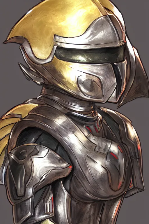 Image similar to helmet armor guardian destiny in witch queen illumination ray tracing hdr fanart arstation by sung choi robot ninja mask and eric pfeiffer and gabriel garza and casper konefal