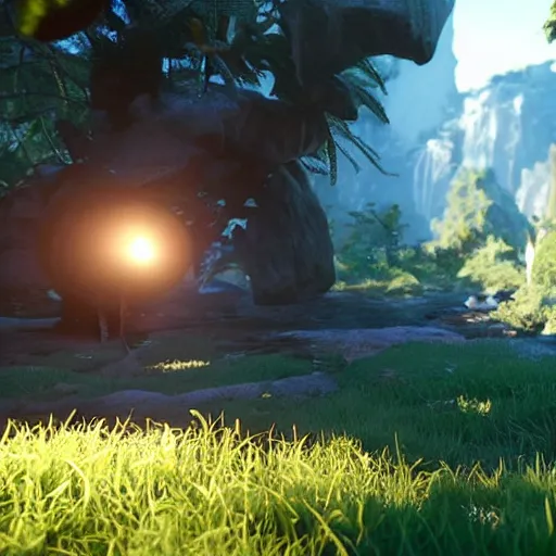 Image similar to unreal engine 8 demo The Frog 8k insane ray tracing