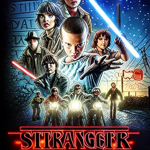 Image similar to stranger things but it's star wars