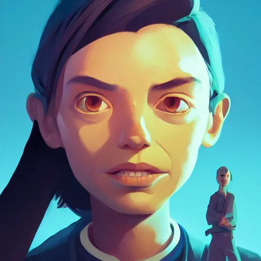 Image similar to face icon stylized minimalist close encounters of the third kind, loftis, cory behance hd by jesper ejsing, by rhads, makoto shinkai and lois van baarle, ilya kuvshinov, rossdraws global illumination