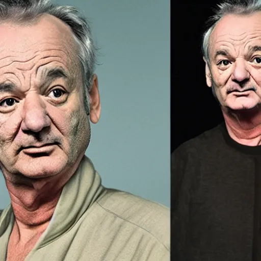 Image similar to bill murray as a jedi master