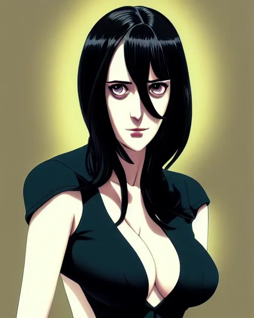 Image similar to portrait Anime as eva green casino royale bond girl, cute-fine-face, black-hair pretty face, realistically shaded, Perfect face, fine details. Anime. casino royale, realistic shaded lighting by Ilya Kuvshinov, katsuhiro otomo, ghost-in-the-shell, magali villeneuve, artgerm, rutkowski, WLOP Jeremy Lipkin, Giuseppe Dangelico Pino, Michael Garmash, Rob Rey