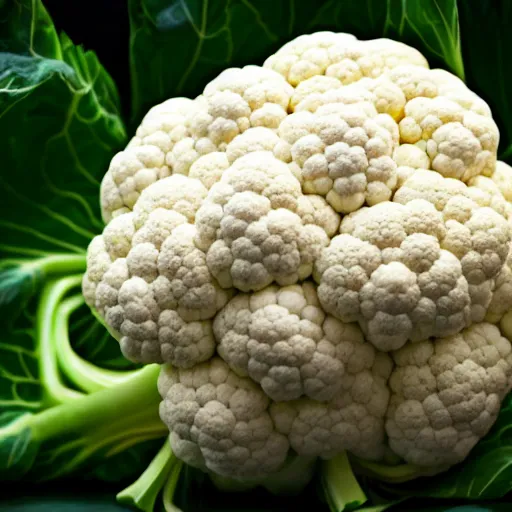 Prompt: cauliflower in incredible detail