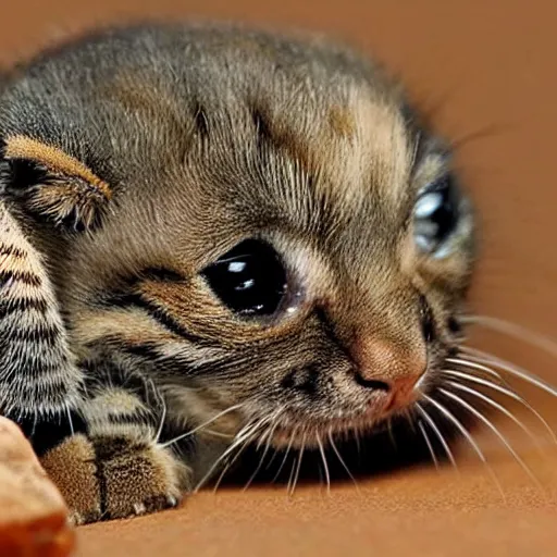 Image similar to photo of world ’ s smallest cat the size of a honeybee