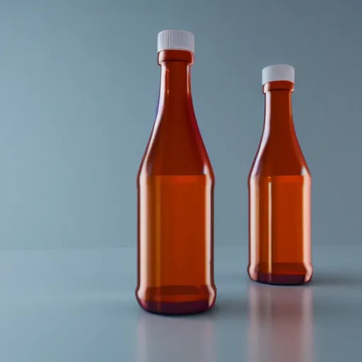 Prompt: octane render of a bottle containing liquid earth