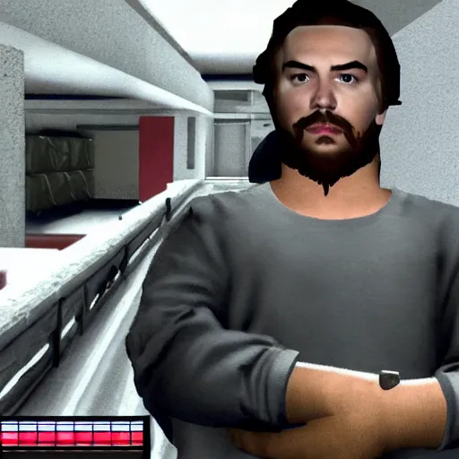 Image similar to Post Malone NPC mod in Goldeneye 007 for the Nintendo 64