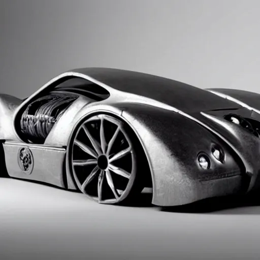 Prompt: a sports car designed by h. r. giger