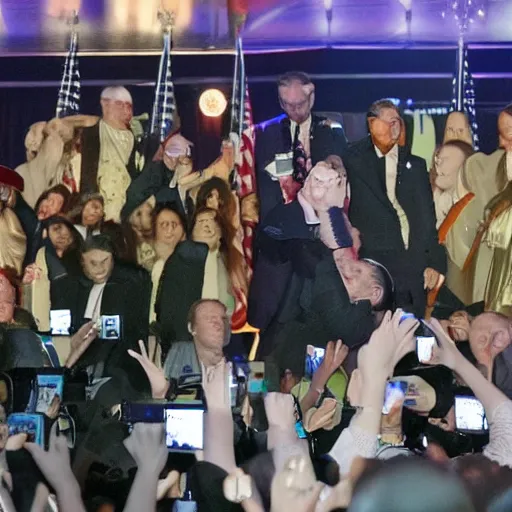 Image similar to Post Malone is officially elected president of the United States, White House photographer