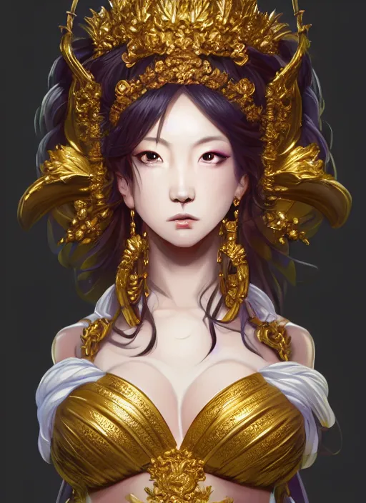 Image similar to goddess fullbody view, beautiful face, highly detailed, takuji kawano takuji kawano, yutaka izubuchi, mine yoshizaki, hiroya oku, ito ogure, hideo yoshie, hirokazu hisayuk, artstation, soft light, sharp focus, illustration, character design, concept art