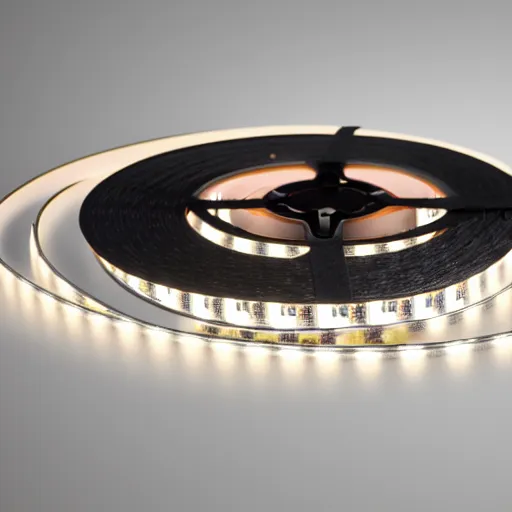 Image similar to cob led tape, product render, 8 k, unreal engine,