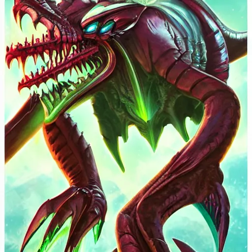 Image similar to Ridley from Metroid, by Studio Trigger, daily deviation, trending on artstation, faved watched read, sharp focus, updated watched premiere edition commission ✨ whilst watching fabulous artwork \ exactly your latest completed artwork discusses upon featured announces recommend achievement