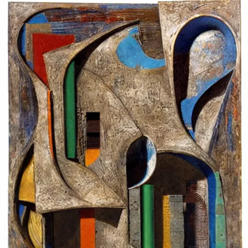 Prompt: abstract sculpture, by max ernst,