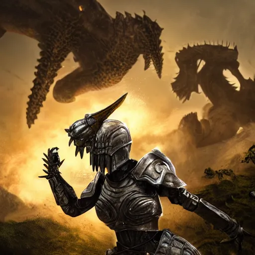 Prompt: Epic picture of an armored female paladin intense fighting a hydra near a jungle pond, hyper realistic, photo realistic, dynamic lighting, HDR, 4k, high detail, volumetric lighting, lens flare