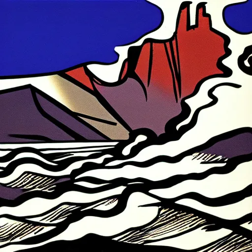 Image similar to Table mountain by Roy Lichtenstein