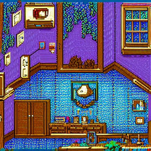 Image similar to 9 0 s bedroom, beautiful detailed pixel art, intricate details, beautiful, dithered gradients, volumetric lighting, smooth, sharp focus, 2 d illustration, old school computer game graphics, crpg, d & d, pixel art