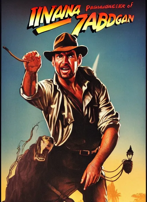 Image similar to 1 9 8 6 poster for indiana jones and the prisoner of azkaban