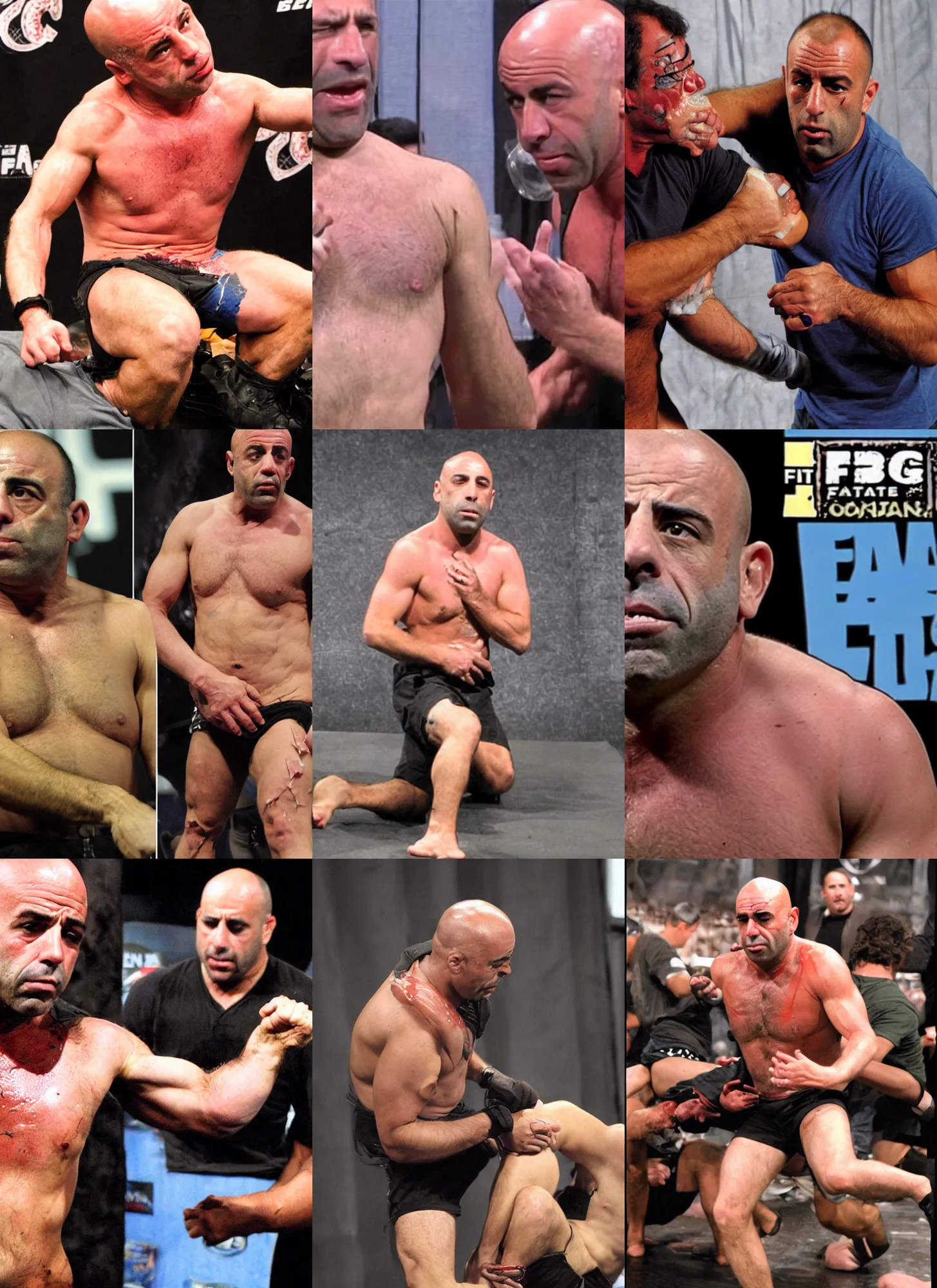 Prompt: joe Rogan fear factor injury