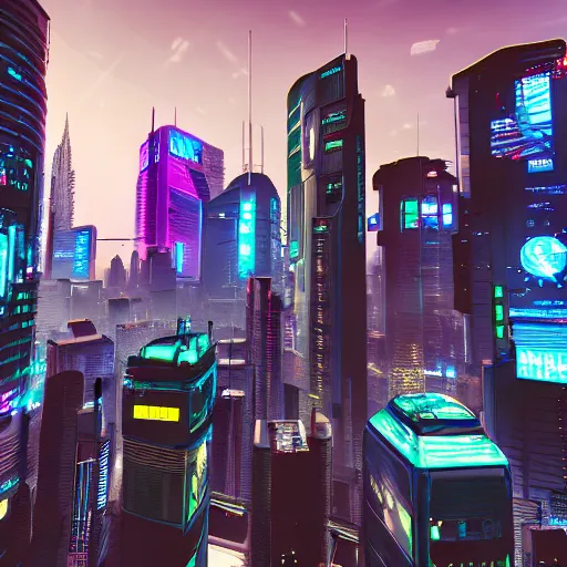 Image similar to cyberpunk city