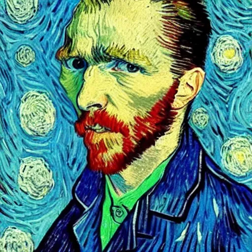 Prompt: van Gogh style colin o'donghue