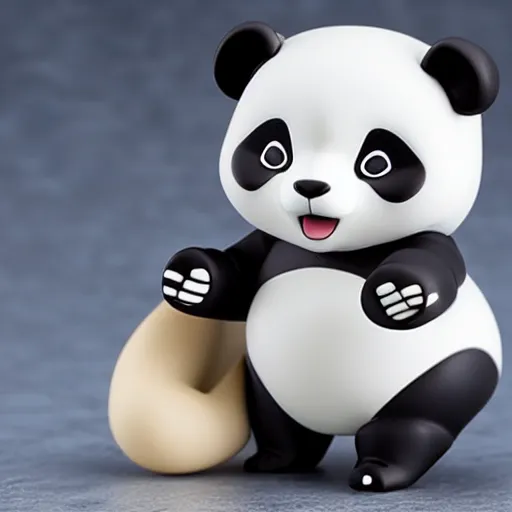 Image similar to panda, nendoroid, figurine, detailed product photo