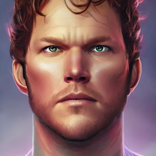 Image similar to close up portrait of chris pratt as a lich necromancer, made by carvaggio, stanley artgerm lau, wlop, rossdraws, artstation, cgsociety, concept art, cgsociety, octane render, trending on artstation, artstationhd, artstationhq, unreal engine, 4 k, 8 k