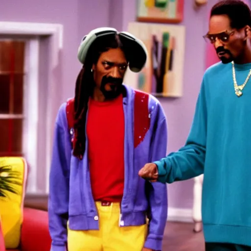 Image similar to a tv still of Snoop Dogg starring as Carlton in The Fresh Prince of Bel-Air (1990)