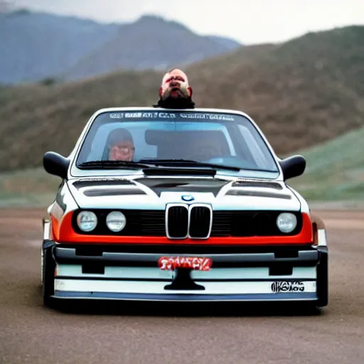 Image similar to evil Jason Stethem holds in his arms BMW e30