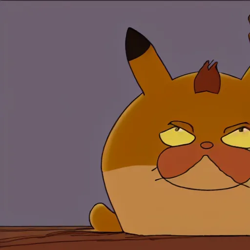 Prompt: garfield the cat as a pokemon, cgi