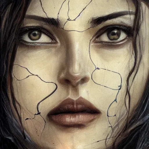 Prompt: Semitic beauty of the beautiful face frail mortal woman, dynamic lighting, cinematic, establishing shot, extremely high detail, shining, photo realistic, cinematic lighting, intricate line drawings, 8k resolution, oil painting on canvas