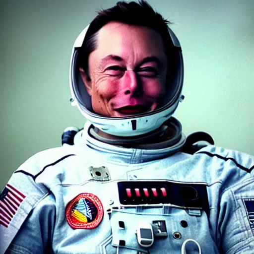 Prompt: Dreamt in 19.44s for !dream Elon Musk in an Apollo suit
