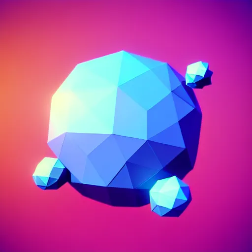 Image similar to Isometric 3D Cute Planet, Low Poly, Unity3D, voxel art, rendered in Blender, C4D