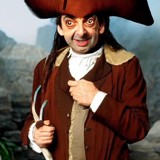 Prompt: Mr Bean as a pirate
