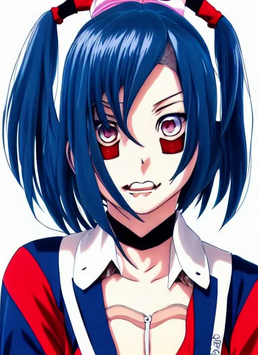 Prompt: Anime as Margot Robbie cute-fine-face, pretty face, realistic shaded Perfect face, fine details. Anime. as Harley Quinn Suicide Squad; classic anime from 1990 nichijou realistic shaded lighting by Ilya Kuvshinov katsuhiro otomo ghost-in-the-shell, magali villeneuve, artgerm, rutkowski, WLOP Jeremy Lipkin and Giuseppe Dangelico Pino and Michael Garmash and Rob Rey