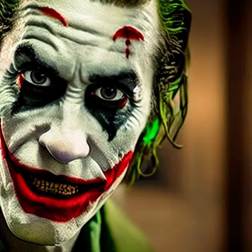 Image similar to film still of Jake Gyllenhaal as joker in the new Joker movie