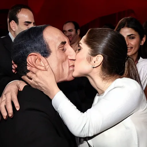 Image similar to kareena kapoor kissing benjamin netanyahu