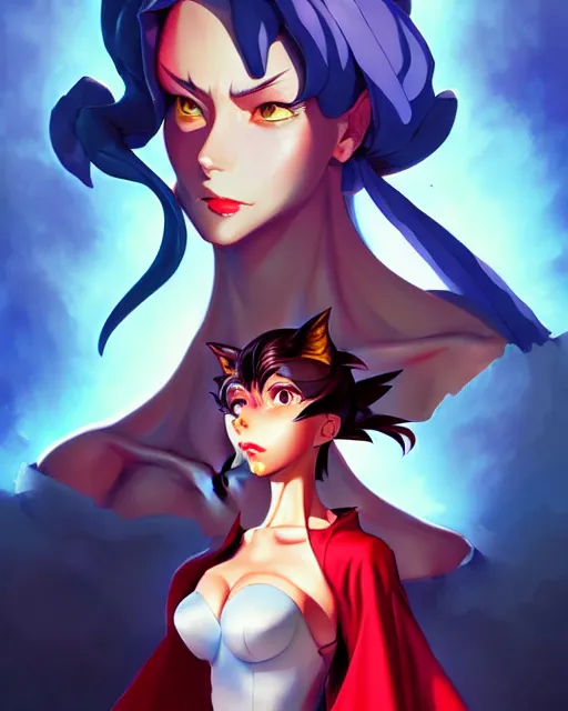 Image similar to darkstalkers felicia, portrait shinkai makoto studio ghibli studio key hideaki anno sakimichan stanley artgerm lau rossdraws james jean marc simonetti elegant highly detailed digital painting artstation pixiv