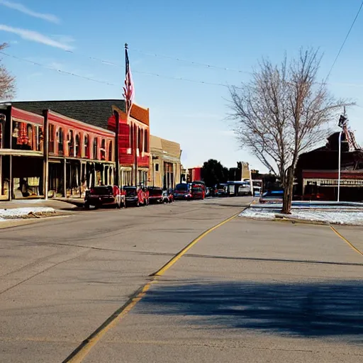 Prompt: a small town in the midwest