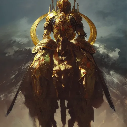 Prompt: the sun king by ruan jia