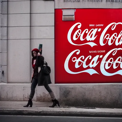 Prompt: coca - cola advertising campaign targeting the underserved vampire demographic