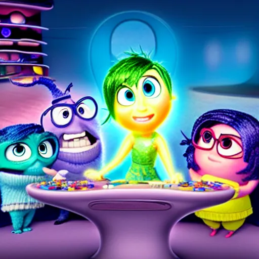 Prompt: inside out pixar animation persona, high quality cartoon