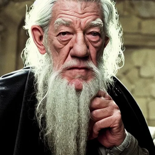 Image similar to ian mckellen as dumbledore in harry potter