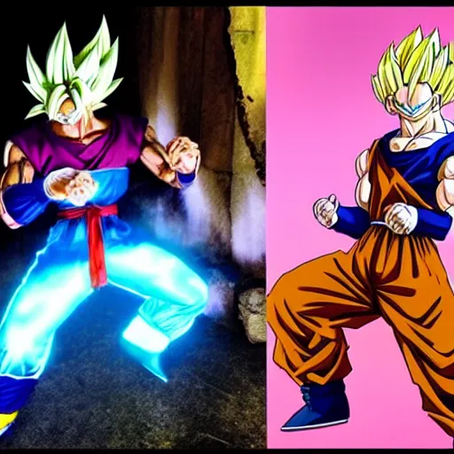 Prompt: dragon ball kakarot real life