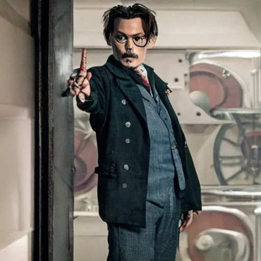 Prompt: johnny depp as doctor who