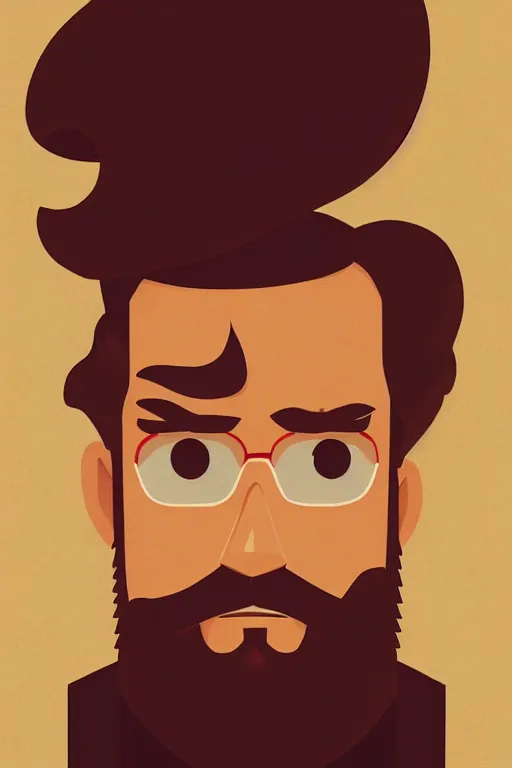 Image similar to face icon stylized minimalist portrait of a respectable dignified 3 0 ish pentecostal preacher with kind eyes and red beard and hair, loftis, cory behance hd by jesper ejsing, by rhads, makoto shinkai and lois van baarle, ilya kuvshinov, rossdraws global illumination