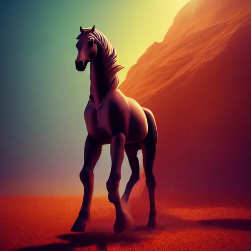 Image similar to digital art of horse situated on top of an human astronaut. from western by hiroyuki okiura and katsuhiro otomo and alejandro hodorovski style with many details by mike winkelmann and vincent di fate in sci - fi style. volumetric natural light photo on dsmc 3 system,