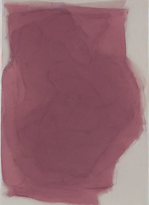 Image similar to richard lack, study for andromeda. sanguine on paper.