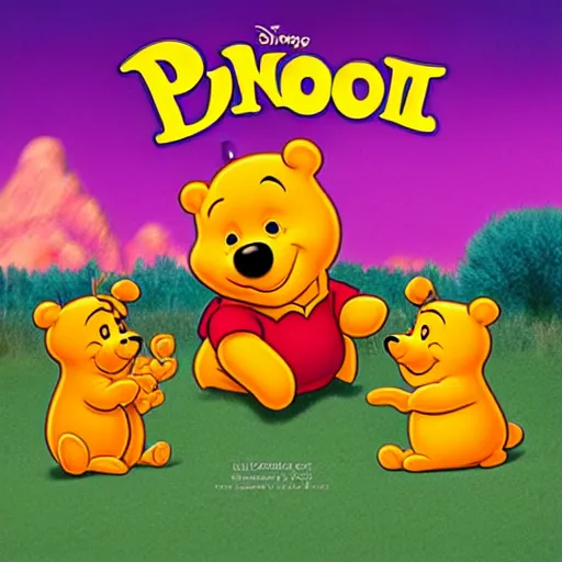 Image similar to album cover of winnie the poo