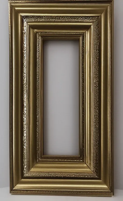 Prompt: metallic ornamental frame