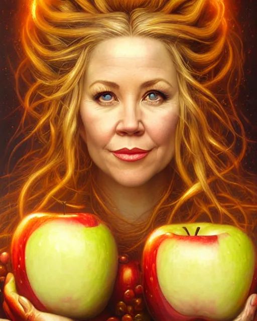 Prompt: detailed portrait of christina applegate apple!! gate!! by tomasz alen kopera and peter mohrbacher and johanna martine! and margaret keane! coherent luminescent